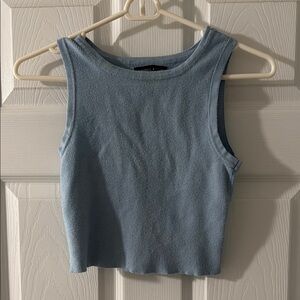 Women's Blue Sleeveless Top